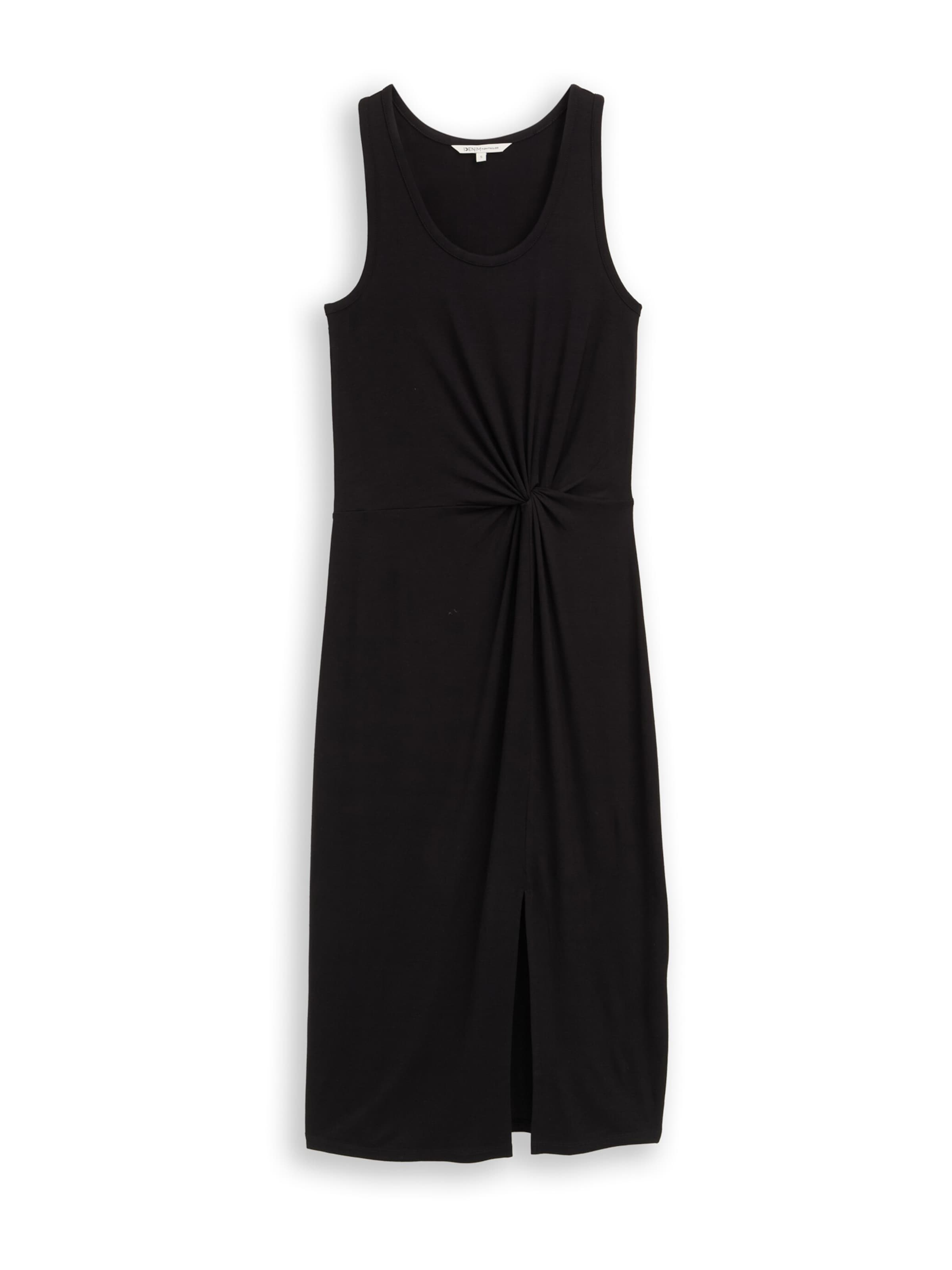 TOM TAILOR DENIM - Vestido de verão em preto: frente