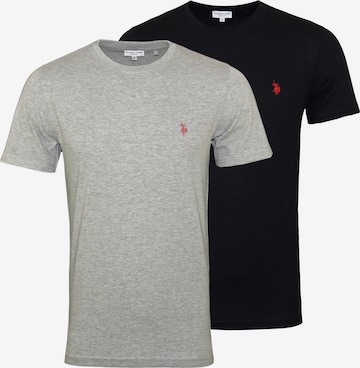 U.S. POLO ASSN. Shirt in Grijs: voorkant