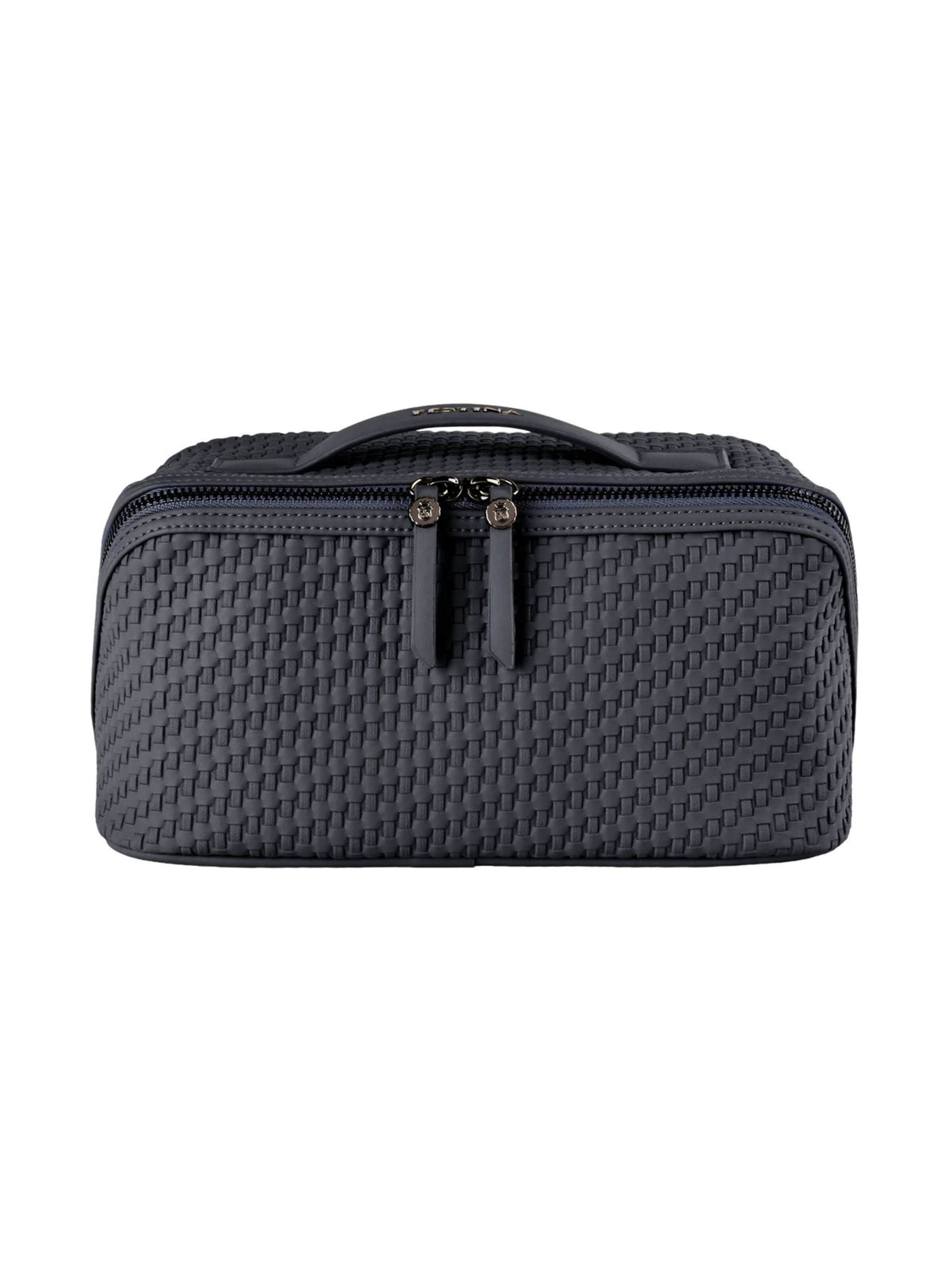 FESTINA Toilettas 'Toiletry Bag Interlace' in Grijs: voorkant