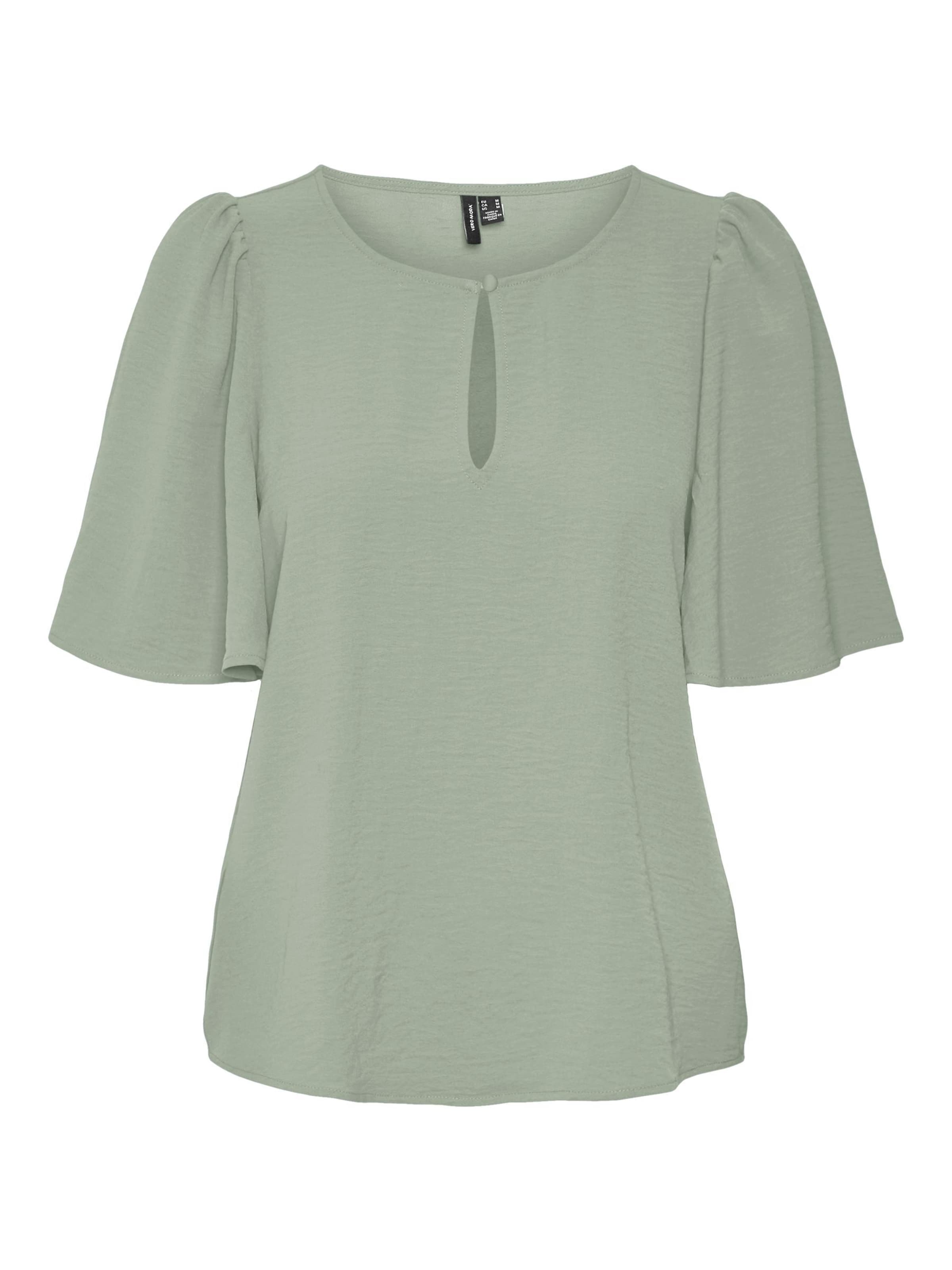 VERO MODA Bluse 'VMalva' in Grün: Vorderseite