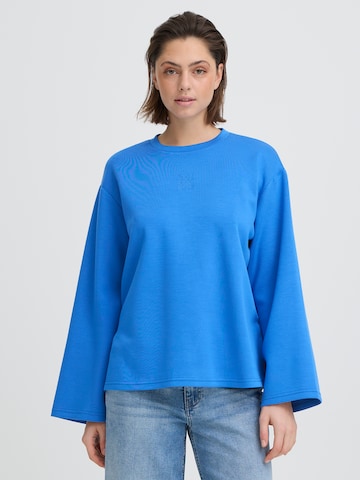 Tricou 'IHCOZY' de la ICHI pe albastru: față