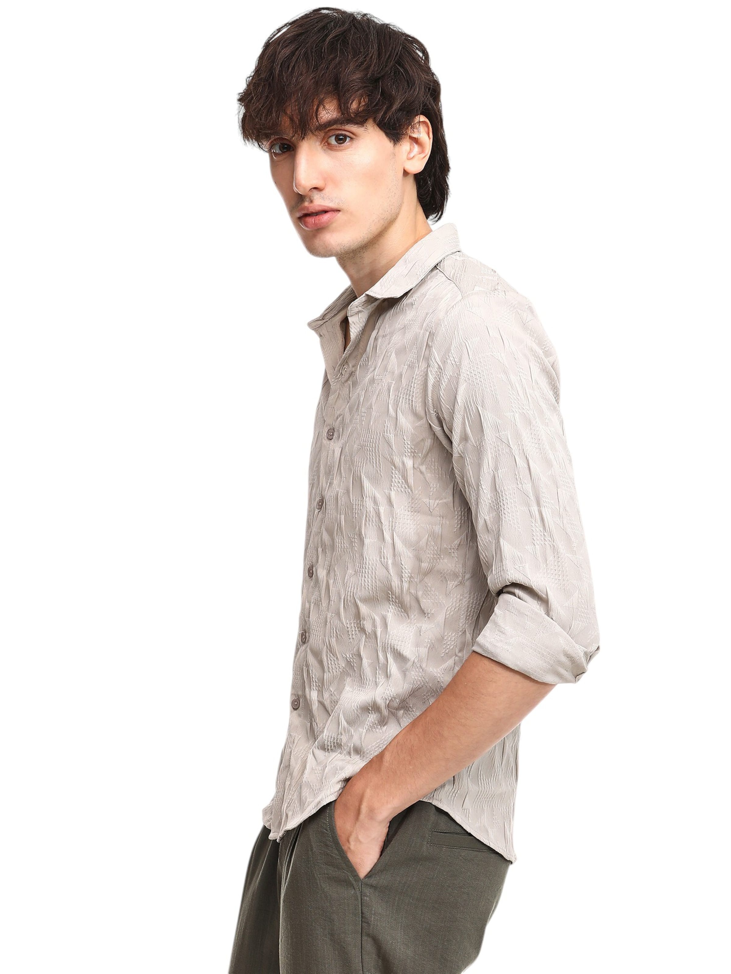 Campus Sutra Regular fit Ing ' Toni ' - bézs