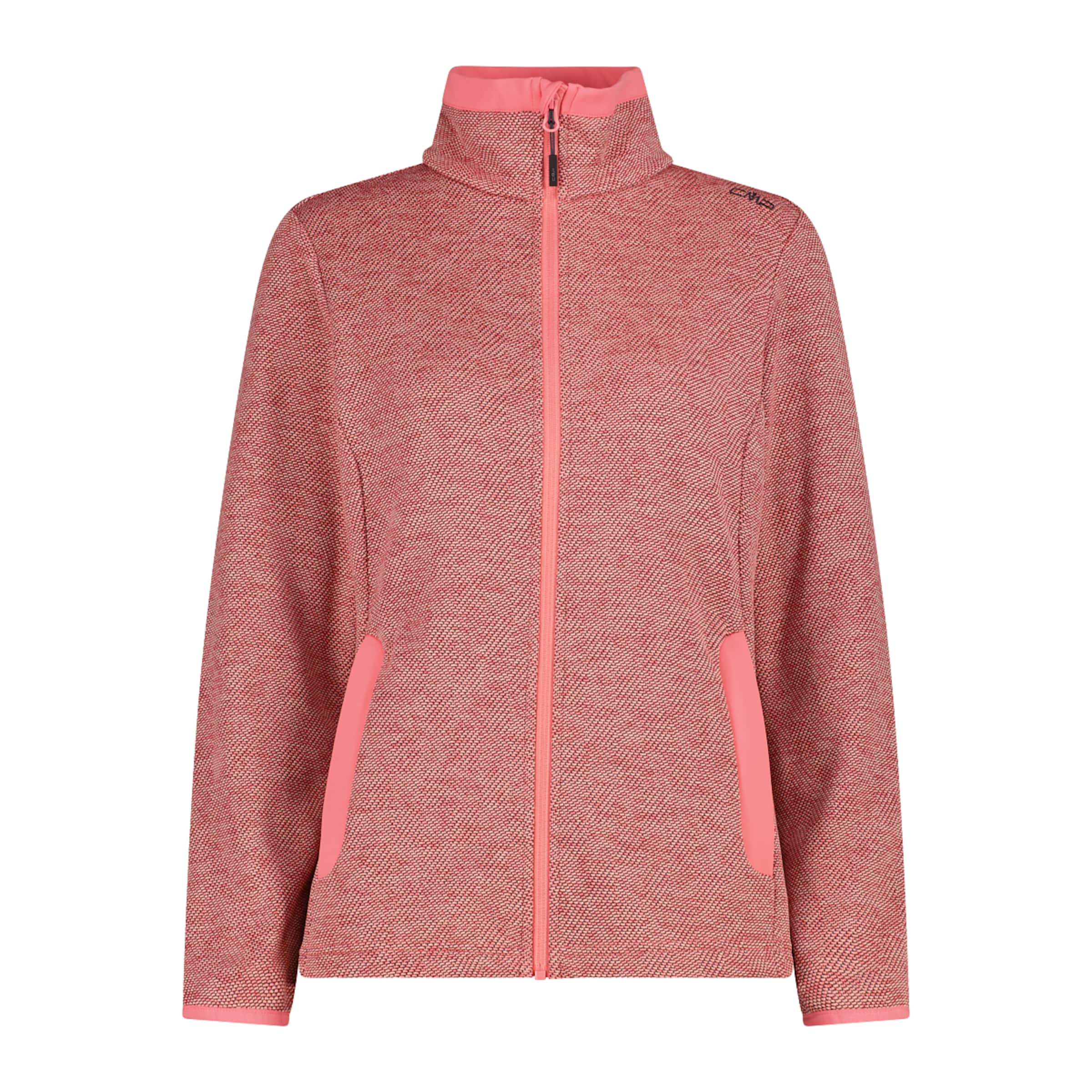CMP Athletic Fleece Jacket in Orange: front