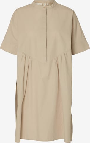 SELECTED FEMME Kleit 'SLFVIOLA', värv beež: eest vaates