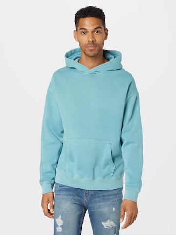 Sweat-shirt Abercrombie & Fitch en bleu : devant