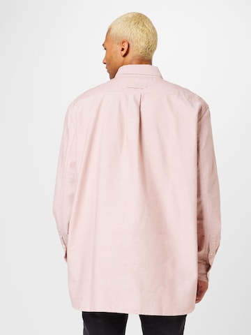 TOPMAN Regular fit Button Up Shirt in Pink