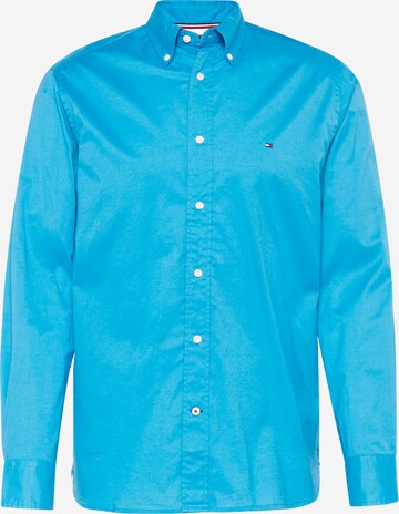 TOMMY HILFIGER Button Up Shirt in Blue: front