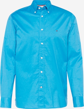 TOMMY HILFIGER - Regular Fit Camisa em azul: frente