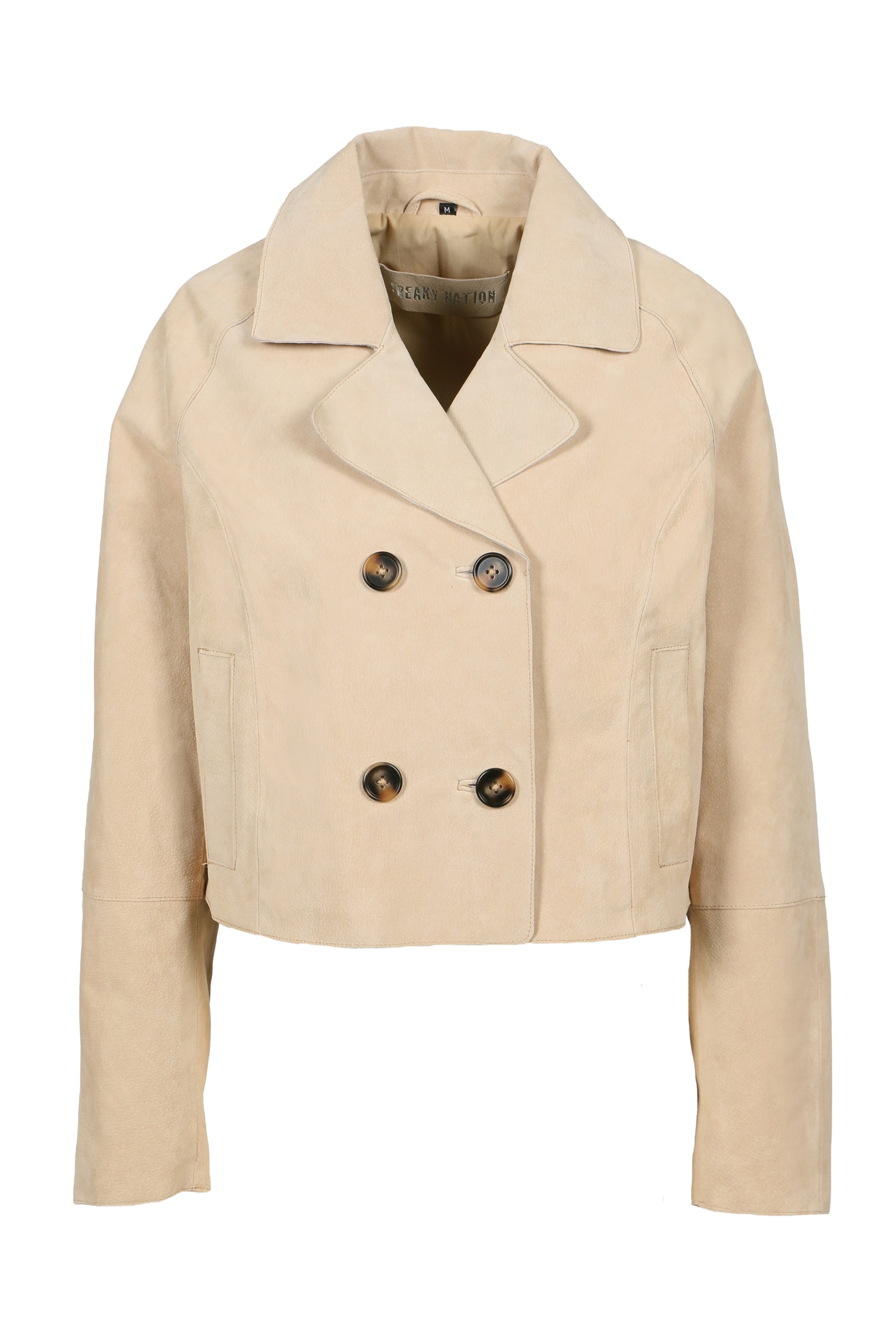 Giacca di mezza stagione ' Lederjacke ' di FREAKY NATION in bianco: frontale