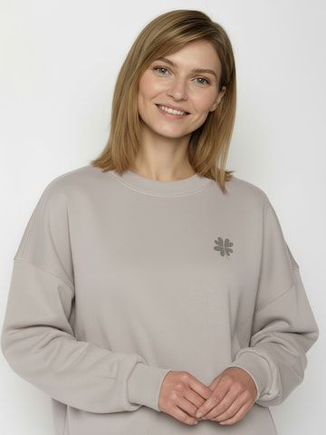 Felpa ' Core Sweat Shamrock ' di GREENBOMB in grigio