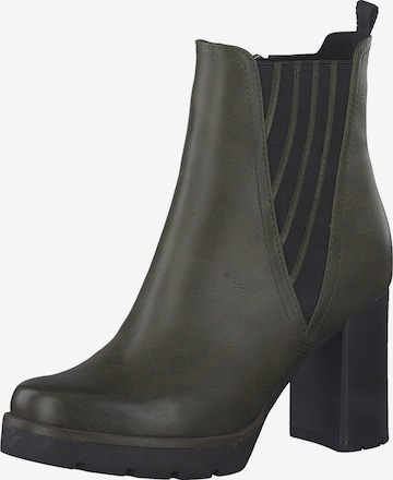 MARCO TOZZI Ankle Boots in Green: front