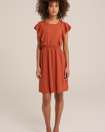 WE Fashion Kleid in Orange