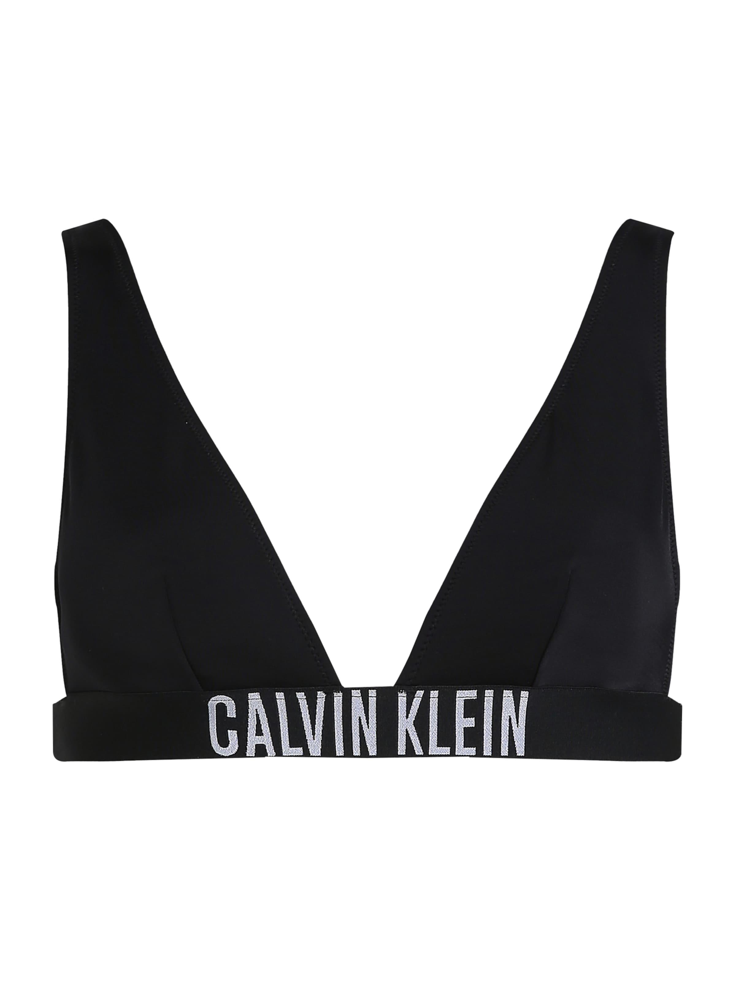Bikinio viršutinė dalis iš Calvin Klein Swimwear, spalva – juoda / balkšva, Prekių apžvalga
