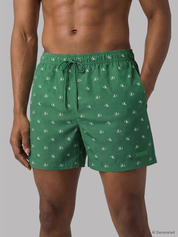 Calvin Klein Swimwear Swimming shorts 'CK Essentials' in Green: front