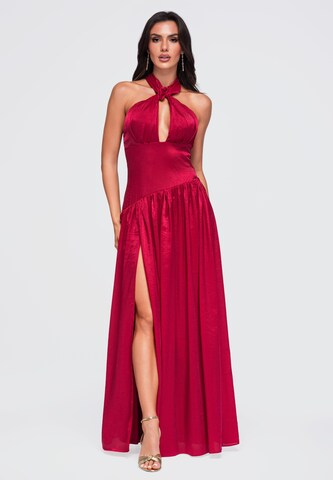 Ombre Avondjurk in Rood: voorkant