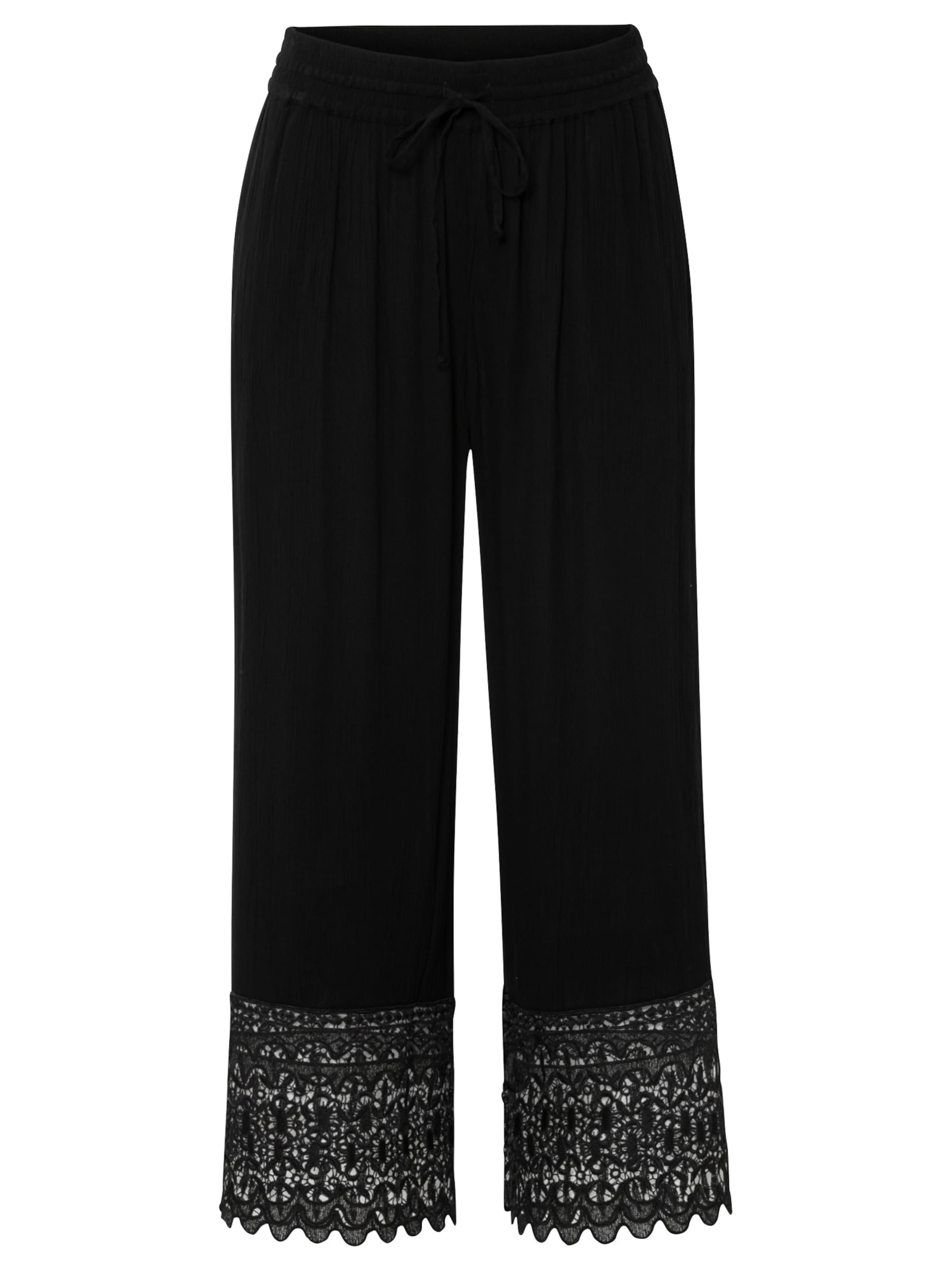 bonprix Loosefit Broek in Zwart: voorkant