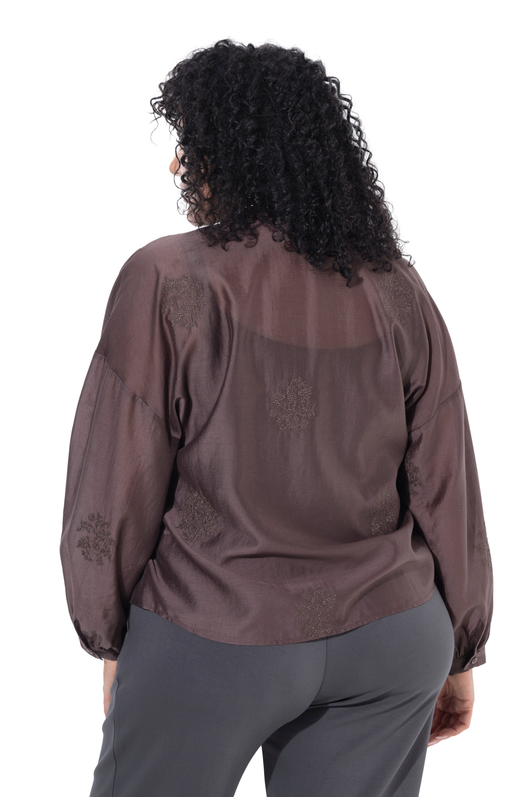 Ulla Popken Bluse in Braun