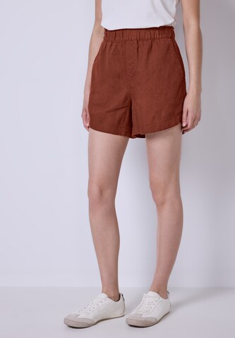 Street One Studio Loosefit Shorts in Braun: Vorderseite