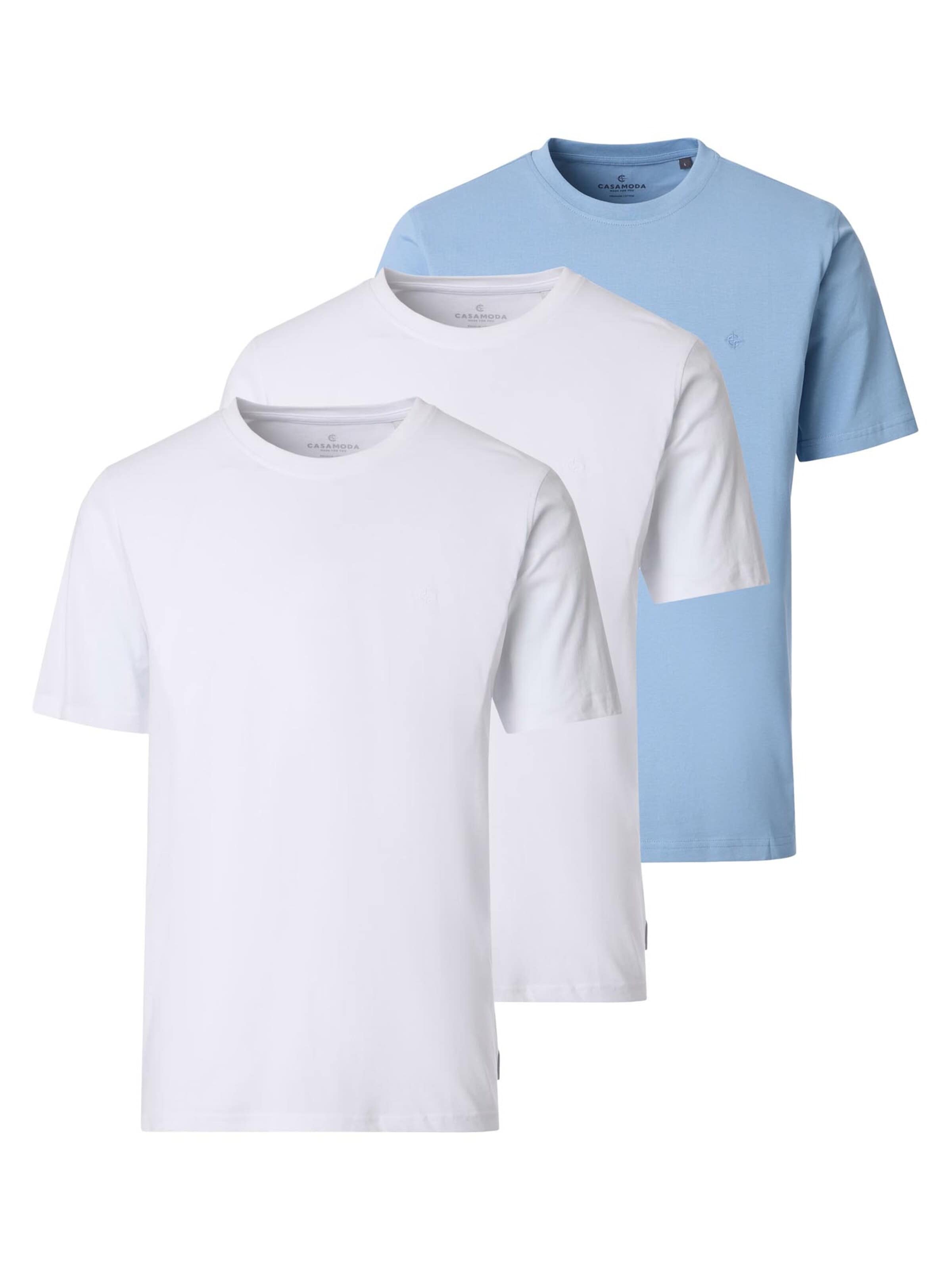 CASAMODA Shirt 'Basic' in Blue: front