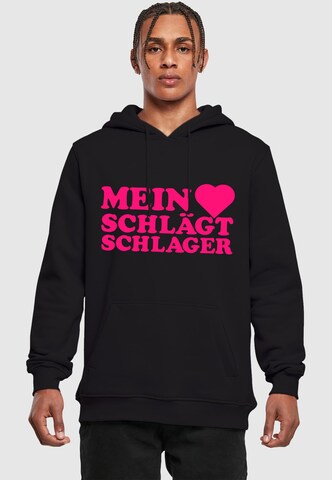 Merchcode Sweatshirt in Schwarz: Vorderseite