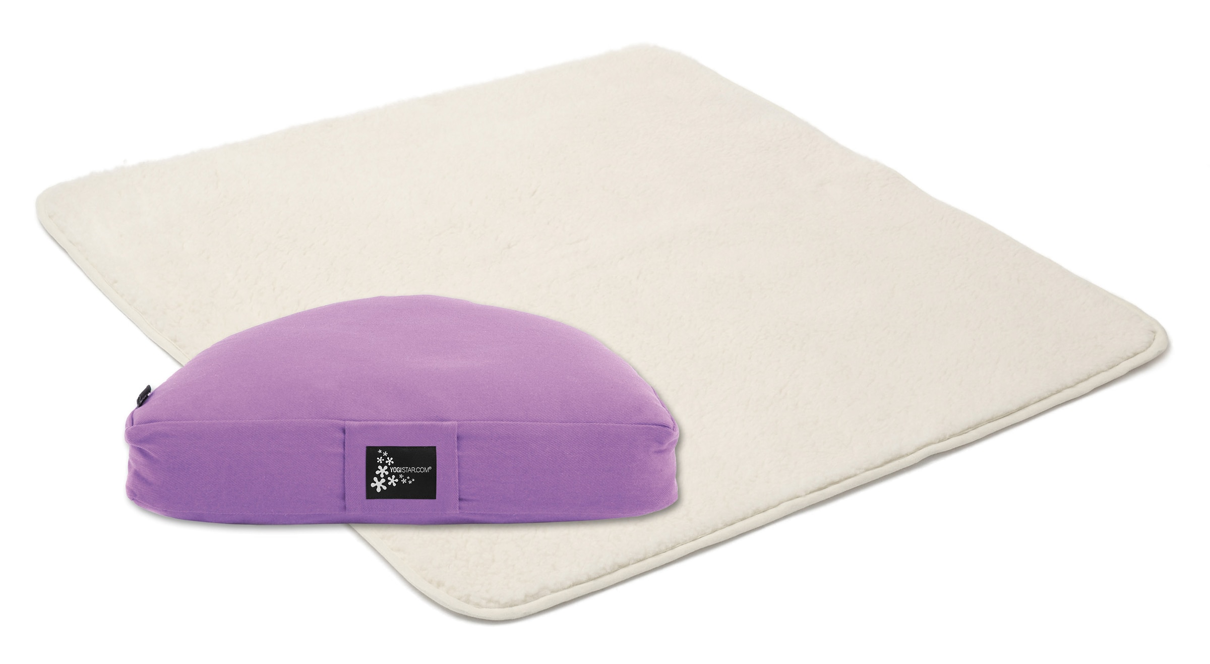 YOGISTAR.COM Mat in Purple: front