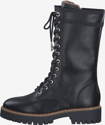 s.Oliver Lace-Up Boots in Black