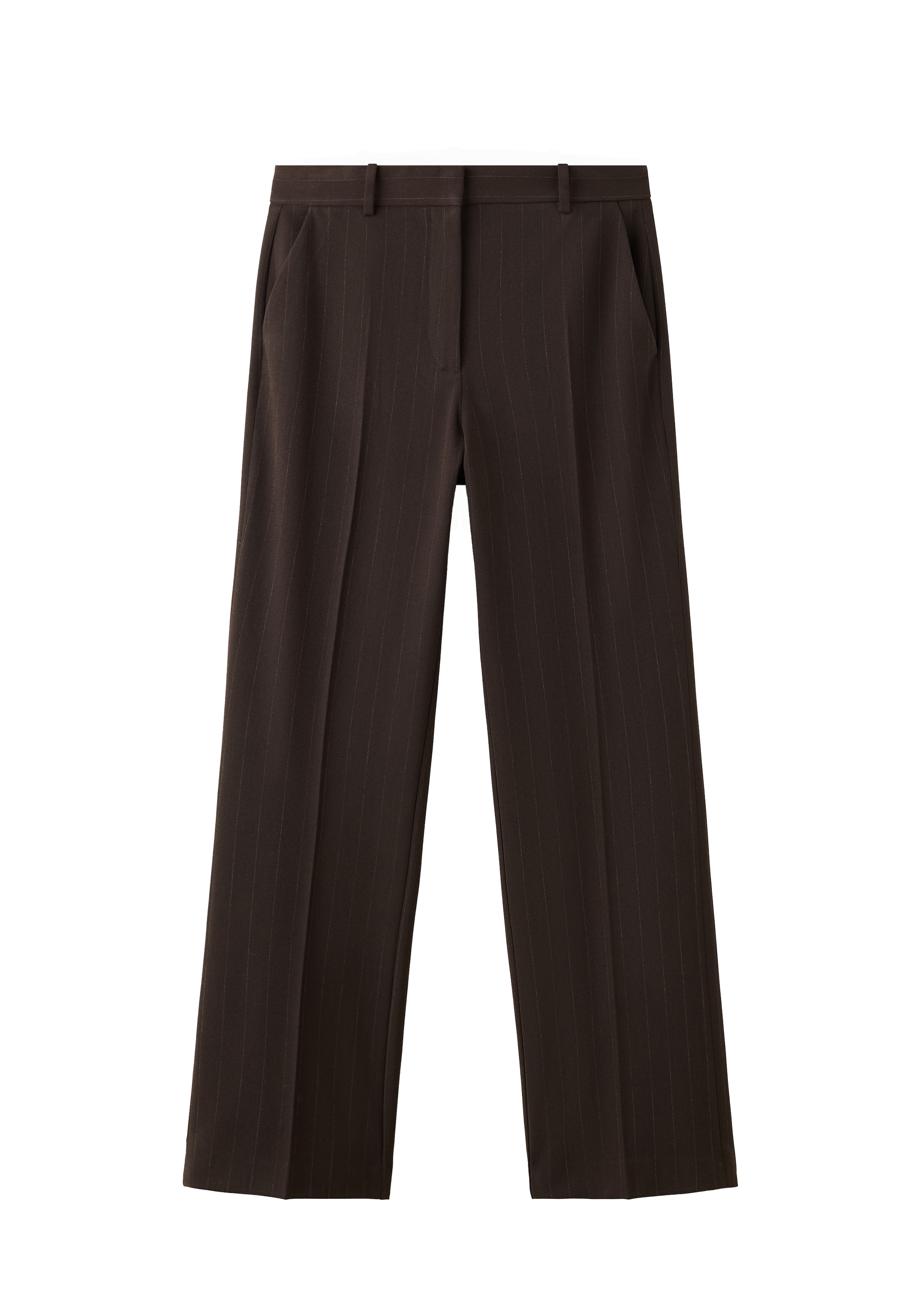 Pantaloni cu dungă pe 32 MANGO pe maro închis, Vizualizare produs