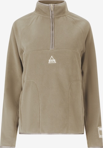 SOS Athletic Sweater 'Munson' in Brown: front