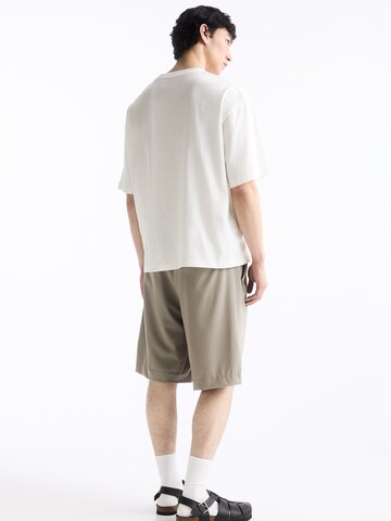 Pull&Bear Loose fit Pleat-front trousers in Grey