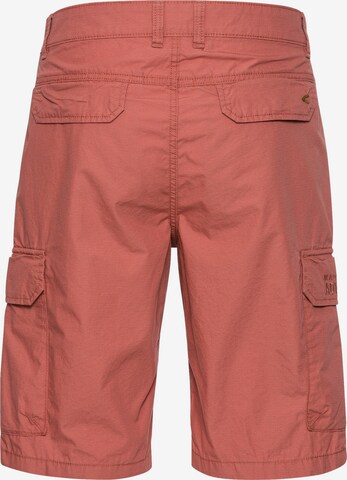 CAMEL ACTIVE Regular Regular Fit Cargo Shorts mit Minimal Print in Rot