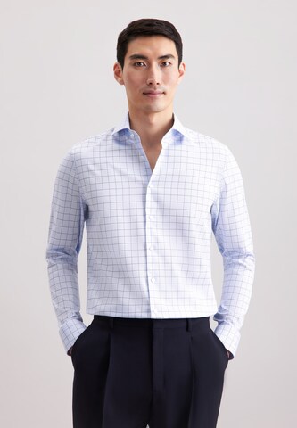 Coupe regular Chemise business 'SMART CLASSICS' SEIDENSTICKER en bleu : devant