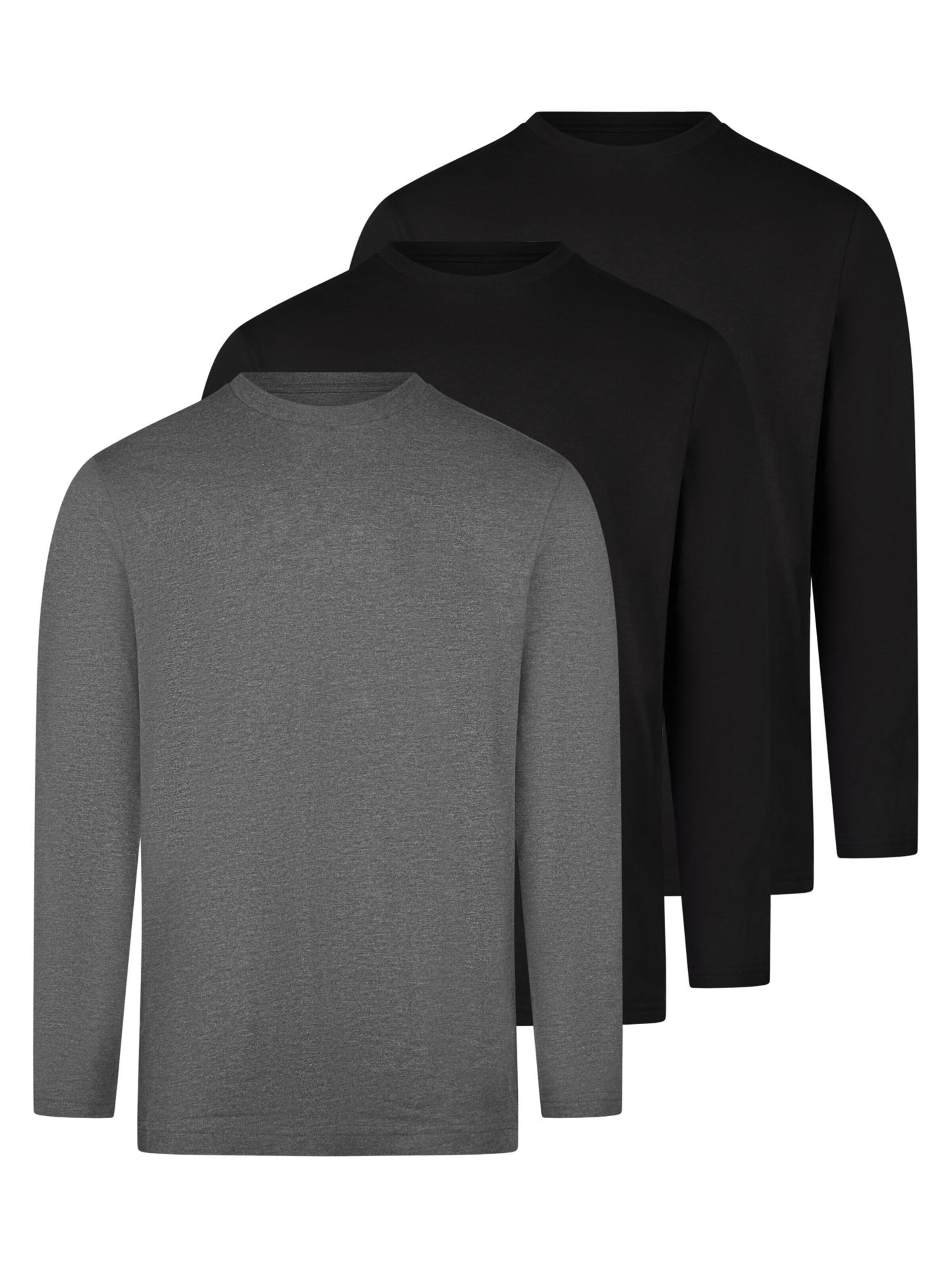 Ragman Shirt 'Basic' in Grey: front