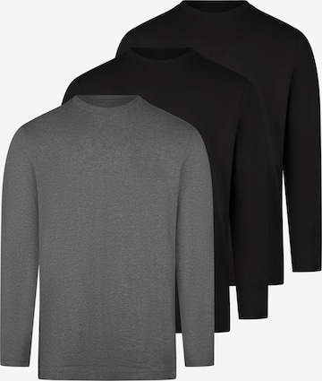 Ragman Shirt 'Basic' in Grey: front