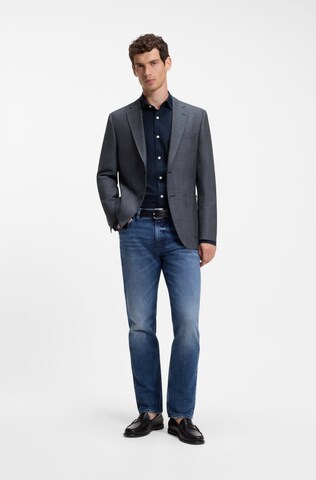 BOSS Regular Fit Sakko ' Janson ' in Blau