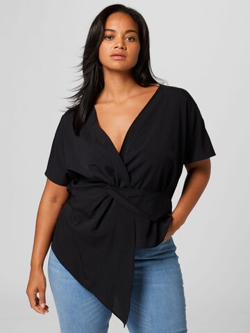 Guido Maria Kretschmer Curvy Bluse 'Felicia' in Schwarz: predná strana