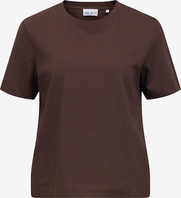OBJECT Shirt 'OBJLili' in Bruin: voorkant
