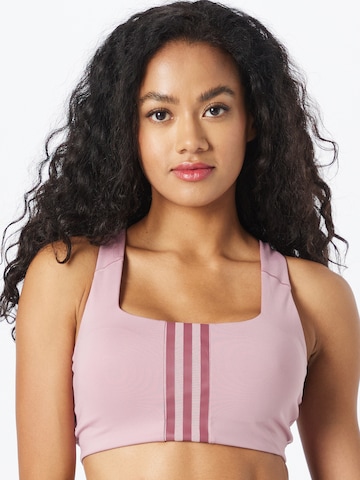 ADIDAS PERFORMANCE Bralette Sports Bra in Purple: front