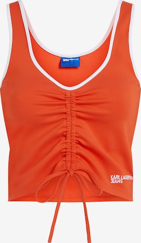 raudona KARL LAGERFELD JEANS Palaidinė be rankovių: priekis