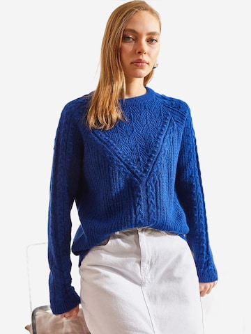 Bianco Lucci Pulover 'Pullover' | modra barva