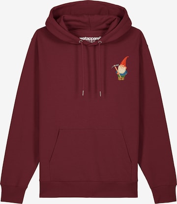 Watapparel Sweatshirt ' Gartenzwerg ' in Red: front