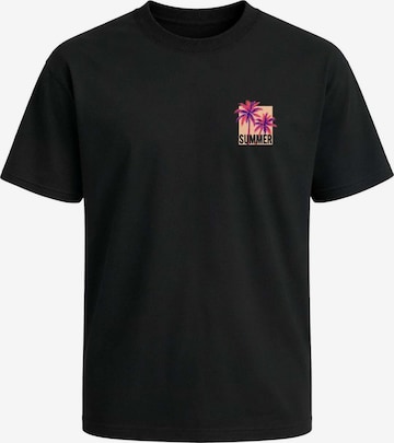 Neverless Shirt 'Palms Summer' in Black: front