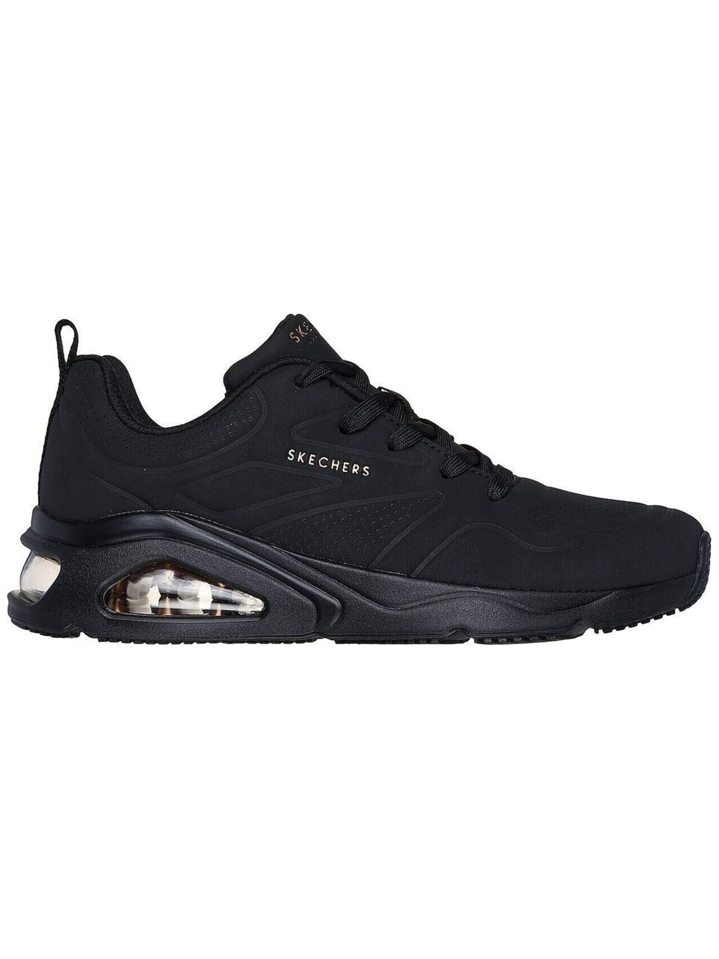 SKECHERS Sneakers laag 'Tres-Air Uno' in Zwart: voorkant