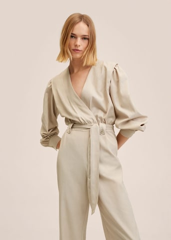 MANGO Jumpsuit 'Arnal' in Beige