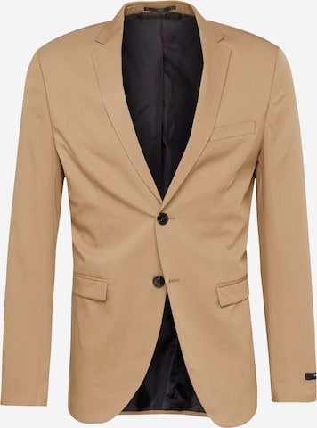 JACK & JONES - Ajuste estrecho Chaqueta saco en beige: frente