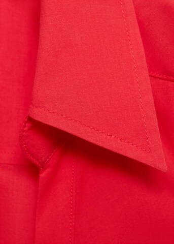 MANGO Košilové šaty 'capricor' – červená
