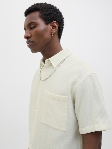 JACK & JONES Regular fit Button Up Shirt in White