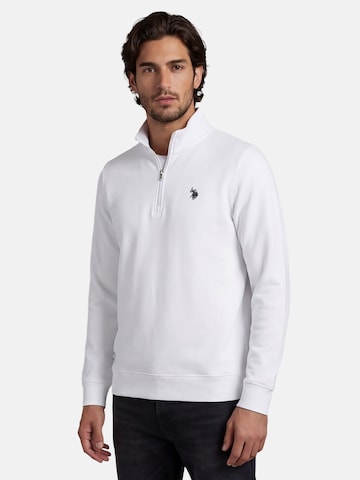 U.S. POLO ASSN. Sweatshirt in Wit: voorkant