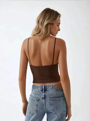 Hiccup Top in Braun