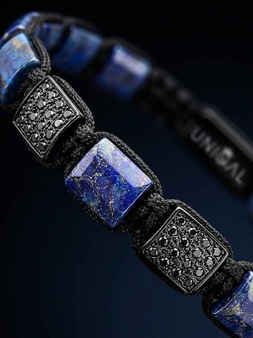 UNIQAL Armband 'LAPIS LAZULI ZIRKONIA' in Blauw