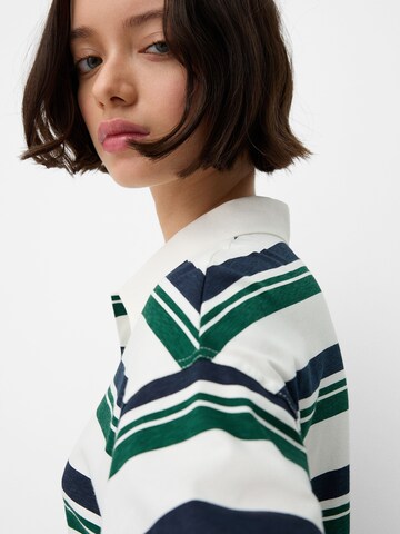 Bershka Majica | bela barva